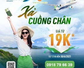 XẢ CUỒNG CHÂN VỚI VÉ ƯU ĐÃI BAMBOO AIRWAYS GIÁ TỪ 19K