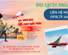 Bay Úc 0đ, Săn khuyến mãi Thứ Hai, Ba, Tư mỗi tuần cùng Vietjet