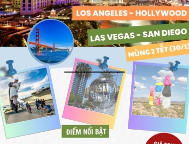 DU LỊCH BỜ TÂY HOA KỲ - LOS ANGELES – LAS VEGAS