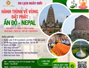 HÀNH TRÌNH VỀ VÙNG ĐẤT PHẬT ẤN ĐỘ - NEPAL