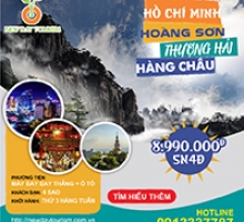 HỒ CHÍ MINH – HOÀNG SƠN – THƯỢNG HẢI – HÀNG CHÂU 6N 