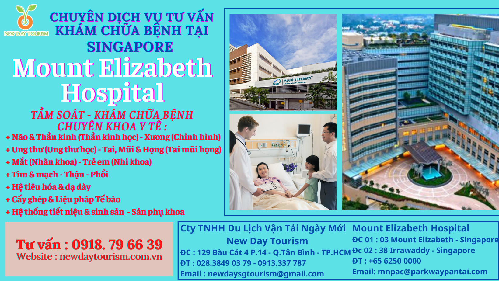 Dịch Vụ Hỗ Trợ Tư Vấn Khám Chữa Bệnh tại Singapore