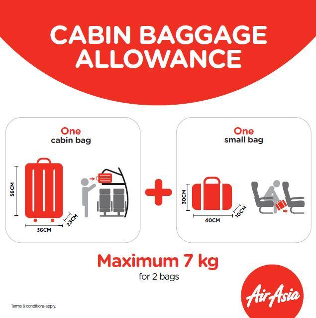 CHÍNH SÁCH HÀNH LÝ XÁCH TAY CỦA HÃNG AIRASIA