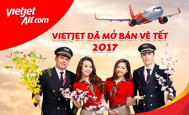 Vietjet tung 1,5 triệu vé giá hấp dẫn đón tết Đinh Dậu 2017