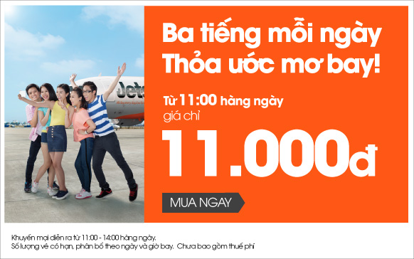 BA TIẾNG MỖI NGÀY, THỎA ƯỚC MƠ BAY! CUỐI TUẦN SIÊU KHUYẾN MÃI