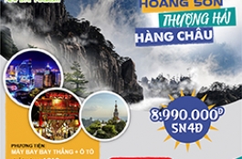 HỒ CHÍ MINH – HOÀNG SƠN – THƯỢNG HẢI – HÀNG CHÂU 5N 