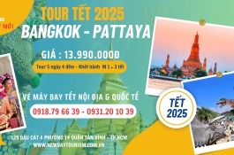 DU LỊCH THÁI LAN BANGKOK - PATTAYA