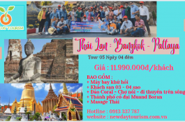 DU LỊCH THÁI LAN : BANGKOK - PATTAYA