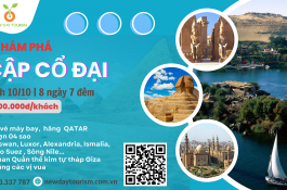 TOUR HÀNH TRÌNH THAM QUAN AI CẬP CỔ ĐẠI