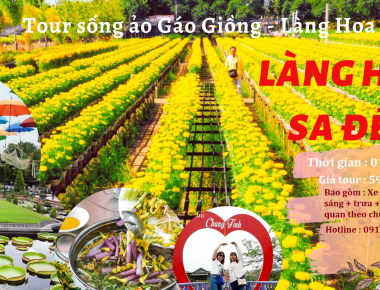 Tour Đồng Tháp Gáo Giồng - Làng Hoa Sa Đéc 1 ngày