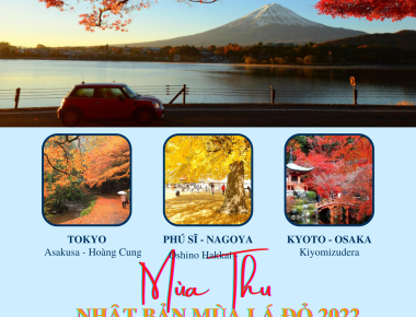 TOUR SẮC THU TRÊN TUYỀN ĐƯỜNG VÀNG tokyo - phú sĩ - nagoya - kyoto - osaka